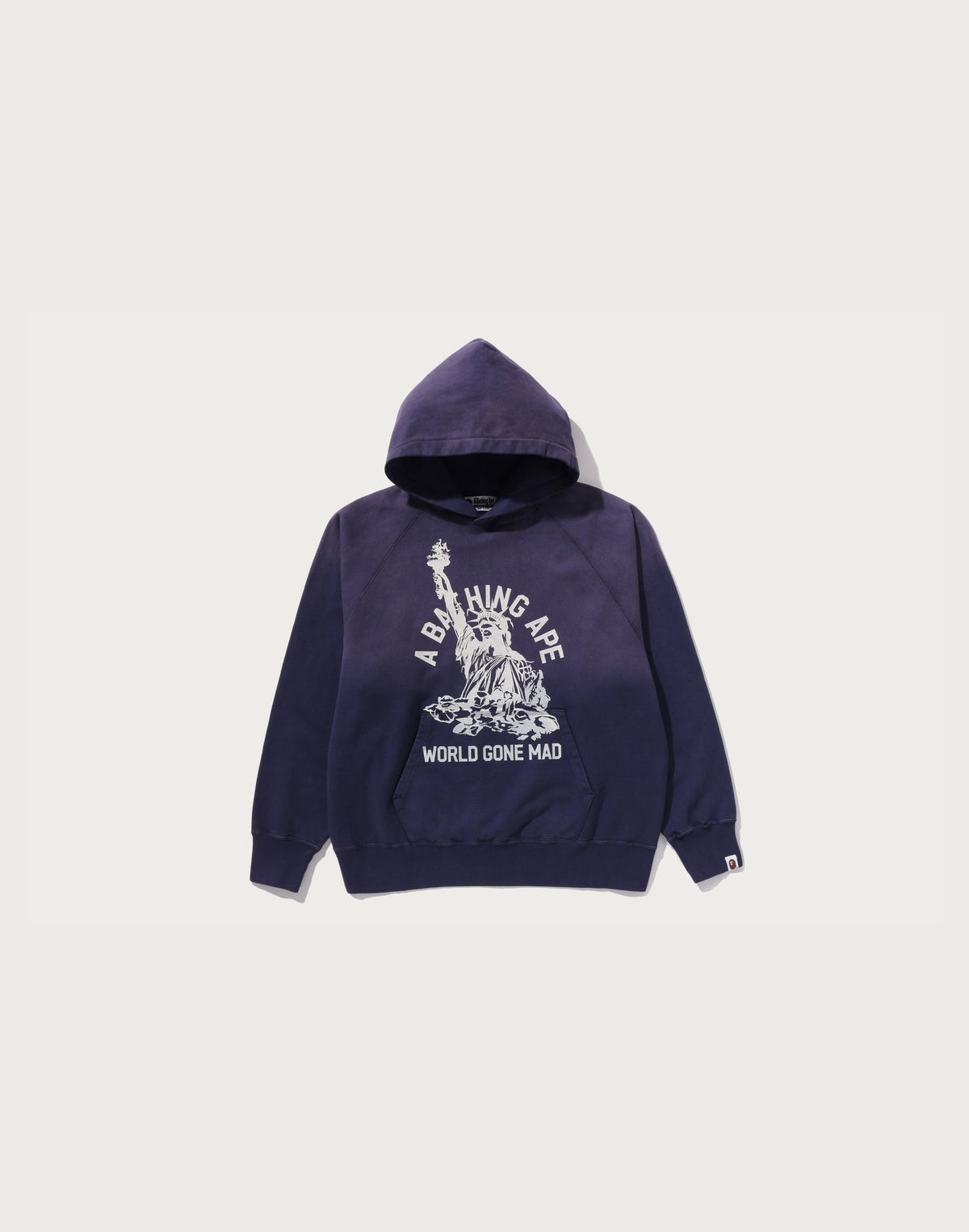 DESTROY WASHED RELAXED FIT PULLOVER HOODIE MENS