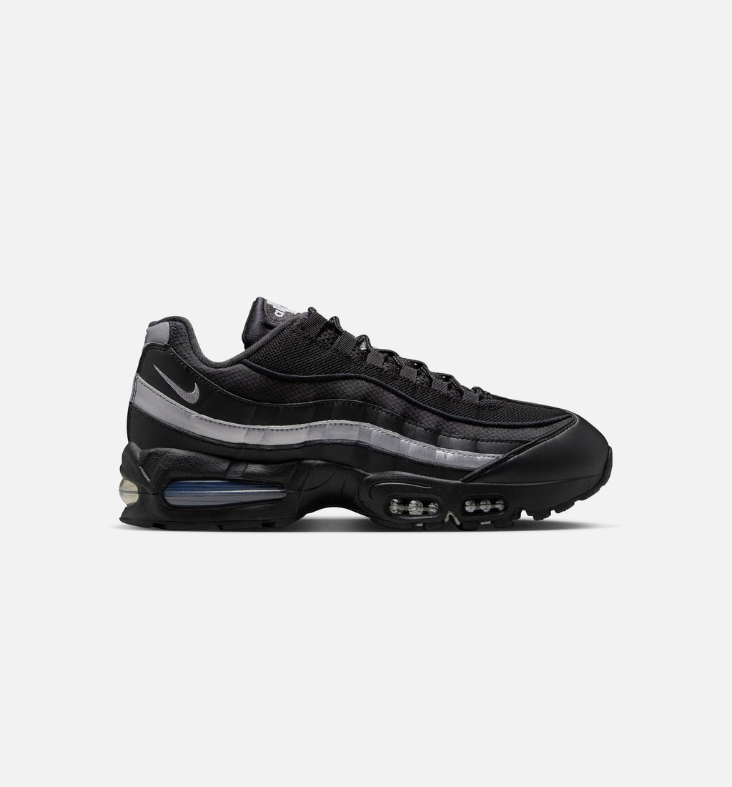 Air Max 95 Big Bubble OG Reflective Accents Mens Lifestyle Shoe | Black/White/Metallic Silver