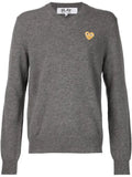 Comme Des Garçons Play embroidered heart jumper