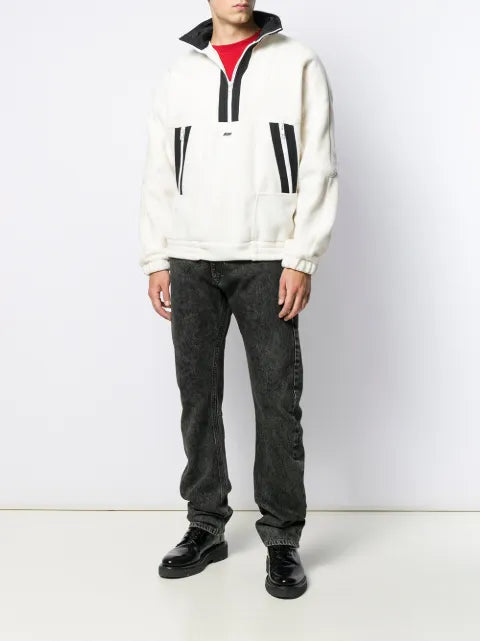 MSGM contrast stripe sweatshirt