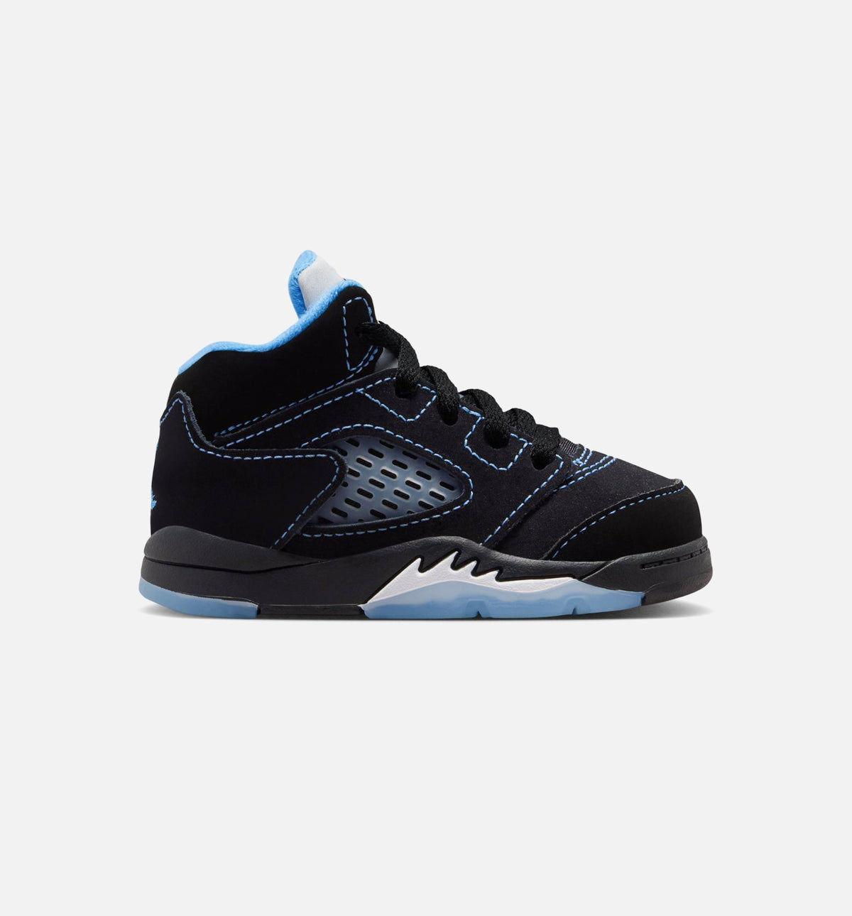 Air Jordan 5 Retro Black Carolina Baby & Toddler Sneakers - Black / University Blue / White