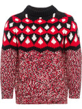 Prada patterned jacquard knit jumper