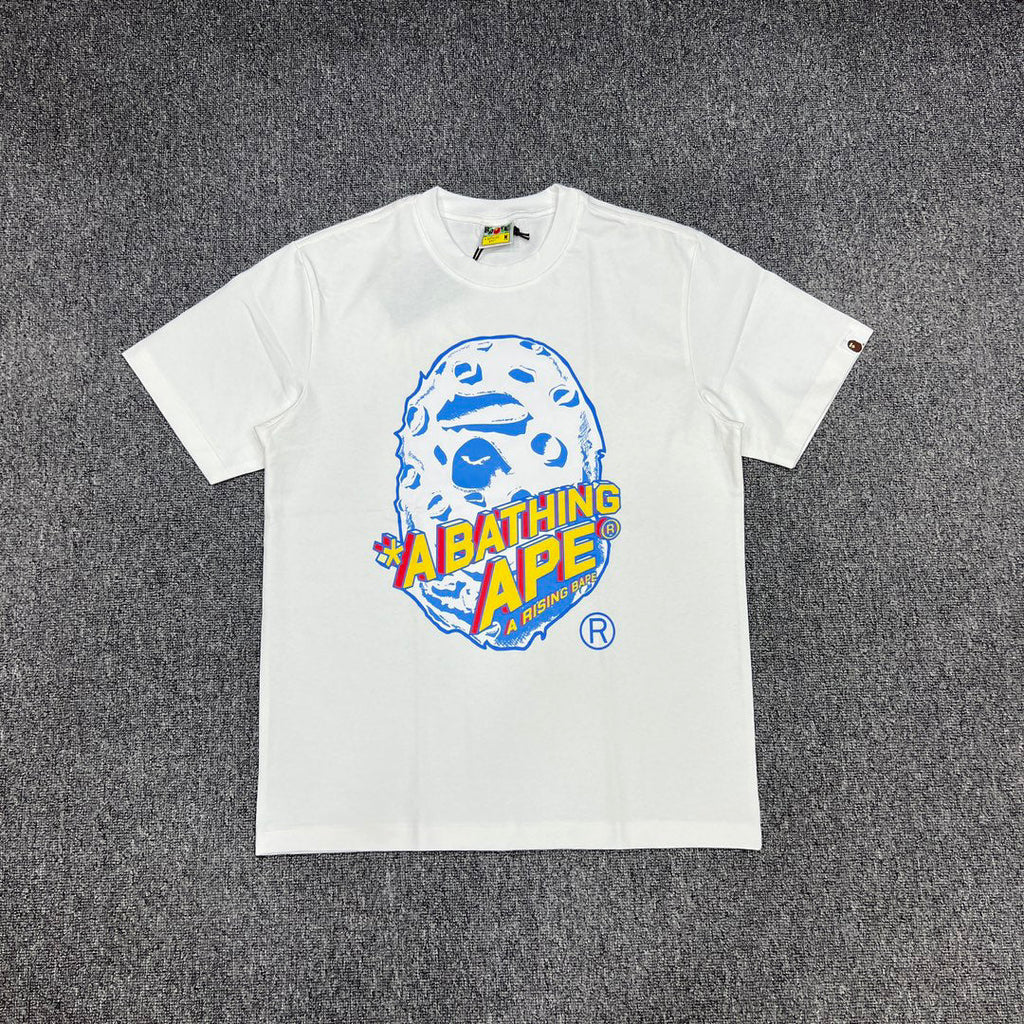 BAPE A Rising Bape Moon Ape Head Sci-Fi Comic Tee Oversized Unisex T-Shirt