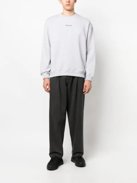 Róhe logo-print long-sleeve sweatshirt