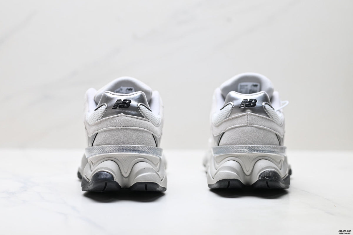 New Balance 9060 Retro Lifestyle Sneakers – White Silver