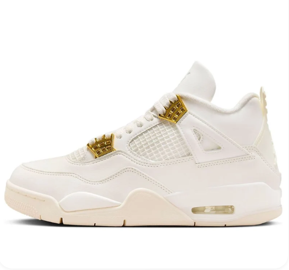 Wmns Air Jordan 4 Retro 'Metallic Gold'