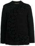 Comme des Garçons Homme Plus crew-neck chunky cable-knit jumper