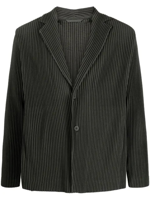 Homme Plissé Issey Miyake single-breasted pleated blazer