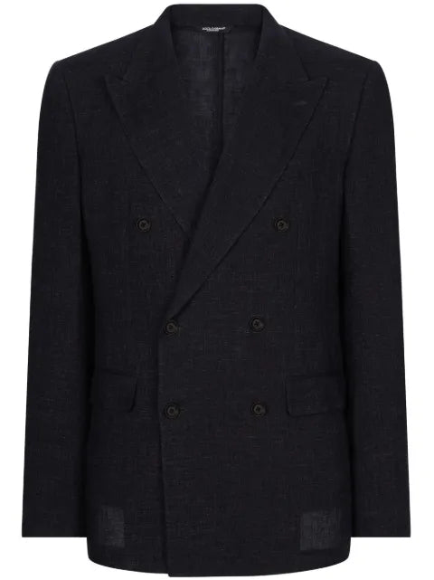 Dolce & Gabbana double-breasted linen blazer