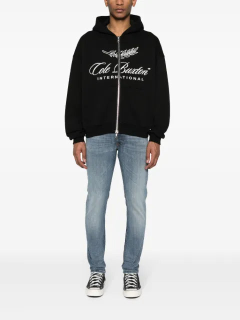 COLE BUXTON International logo-print hoodie