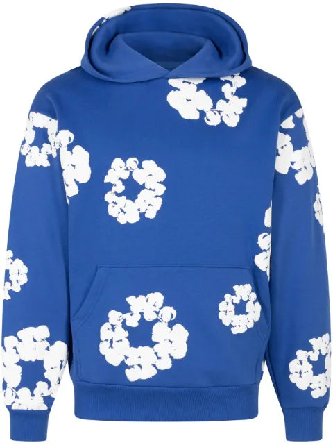 Denim Tears wreath-print cotton hoodie