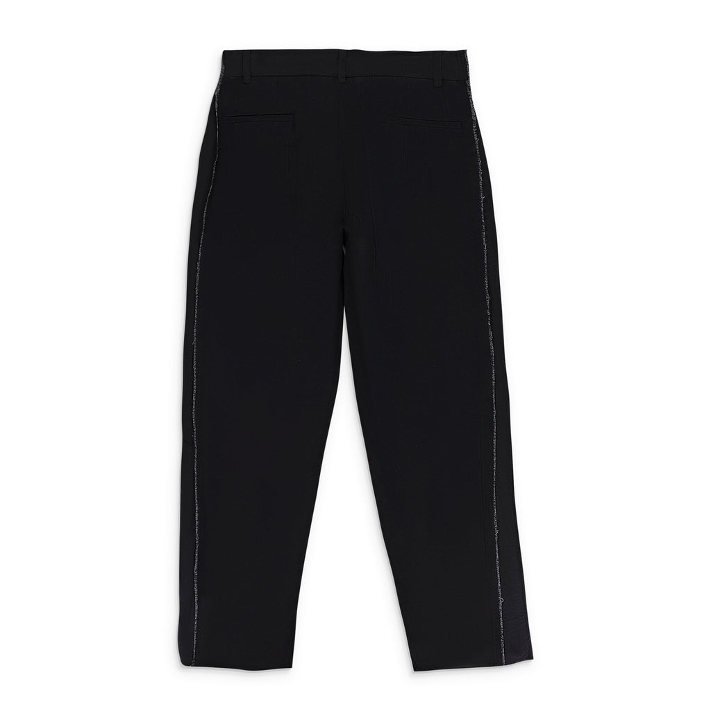 SLICED TAILORED BLACK TROUSER