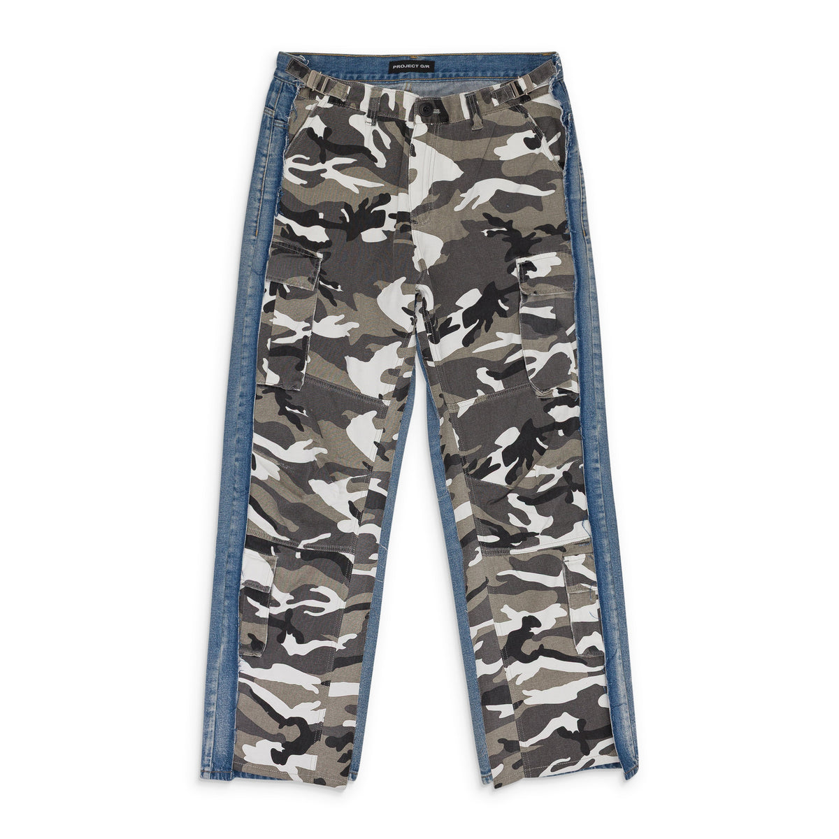 CAMO/BLUE HYBRID SKINNY JEANS