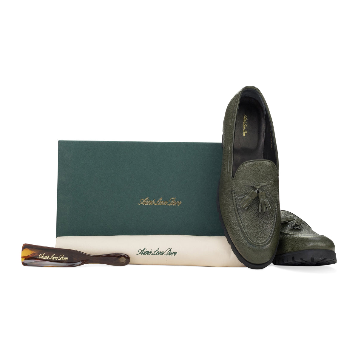 GREEN CHICCO RISO LOAFERS
