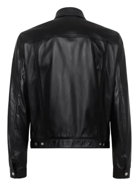 DSQUARED2 leather boxy Jeans jacket