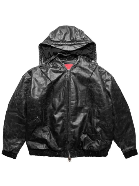 KUSIKOHC leather bomber jacket