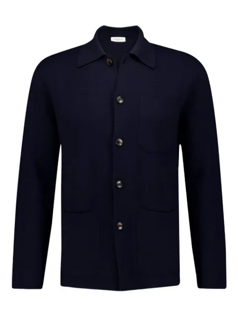 Piacenza Cashmere button-up wool jacket