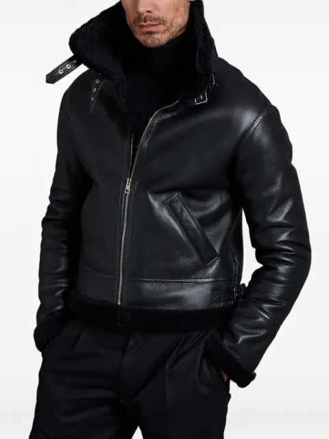 Manzoni 24 shearling zip jacket