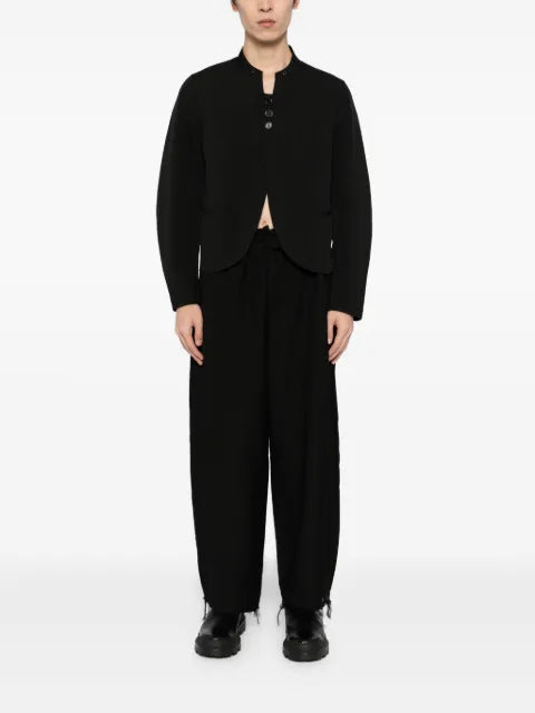 TEAM WANG design stand-collar blazer