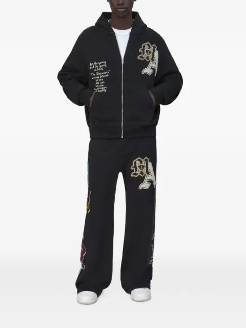 AMIRI Varsity patch oversized zip hoodie