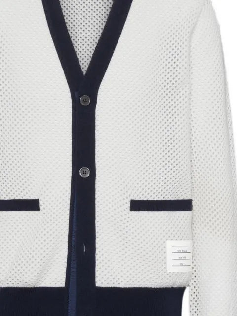 Thom Browne mesh cardigan