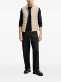 Hackett London quilted logo-embroidery gilet