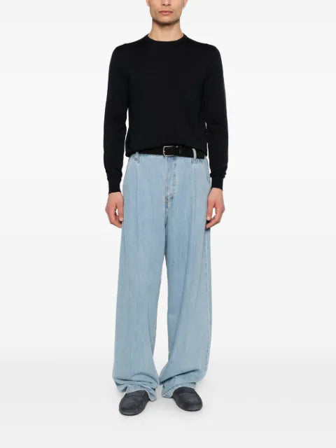 Della Ciana long-sleeve crew neck sweater