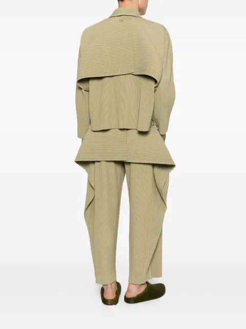 Homme Plissé Issey Miyake pleated layered jacket