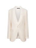 TOM FORD jacket with honeycomb texture and shawl collar