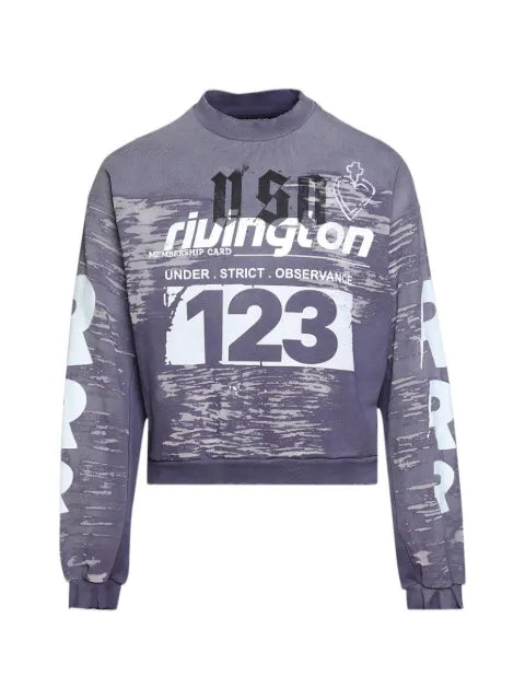 RRR123 Membership Uso graphic-print sweatshirt