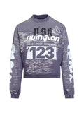 RRR123 Membership Uso graphic-print sweatshirt