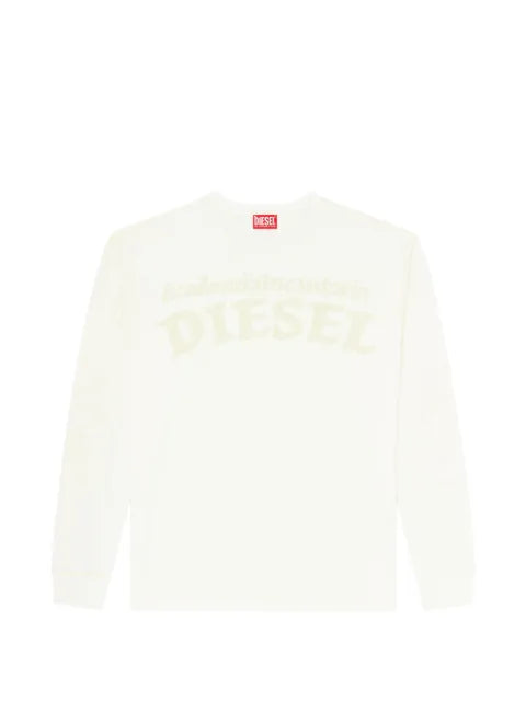 Diesel long-sleeve T-shirt with prints and patches