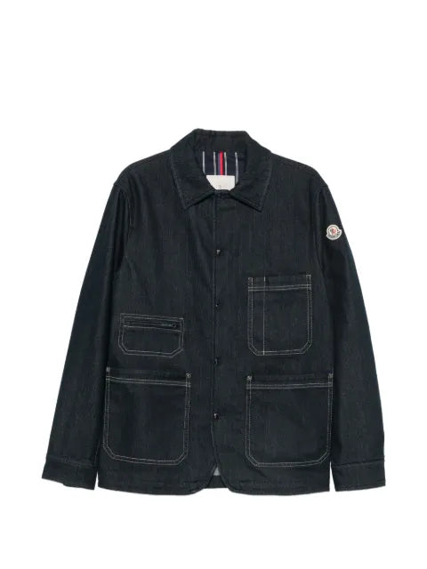 Moncler Haderu denim mid-length shirt jacket