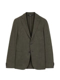 BOSS slim-fit jacket in virgin wool and linen