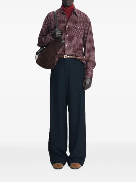 TONYWACK check-print western shirt jacket