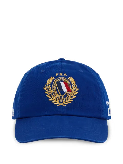 Polo Ralph Lauren France crest-embroidered baseball cap