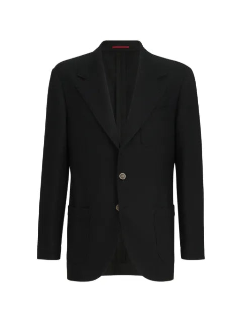 Brunello Cucinelli cashmere Panama deconstructed blazer with patch pockets