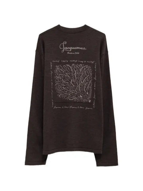 Jacquemus Herisson embroidered crew-neck sweater