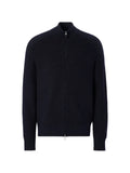 Zegna navy blue Cashseta full-zip cardigan