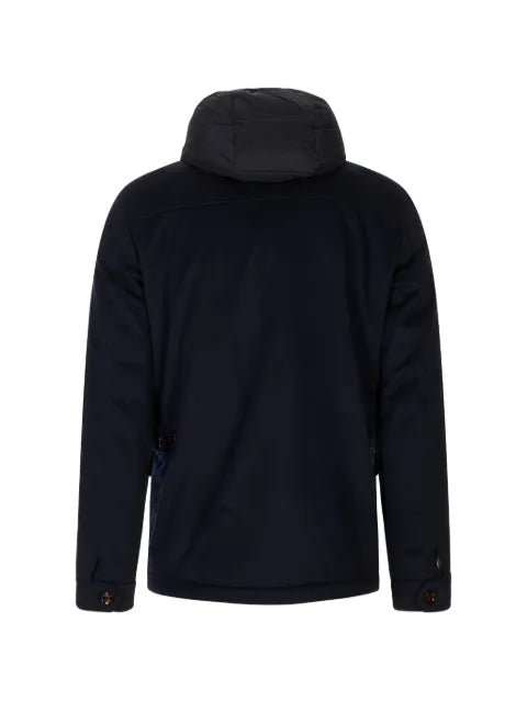 Moorer hooded multi-pocket jacket