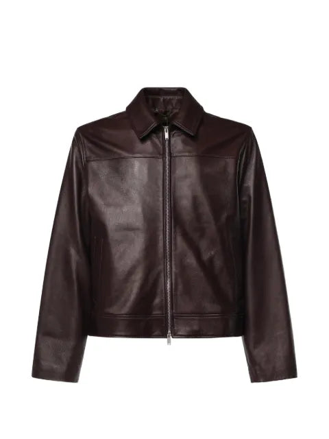 Lardini zip-up leather jacket