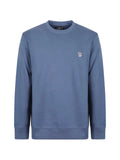 Paul Smith blue organic-cotton Zebra-logo sweatshirt
