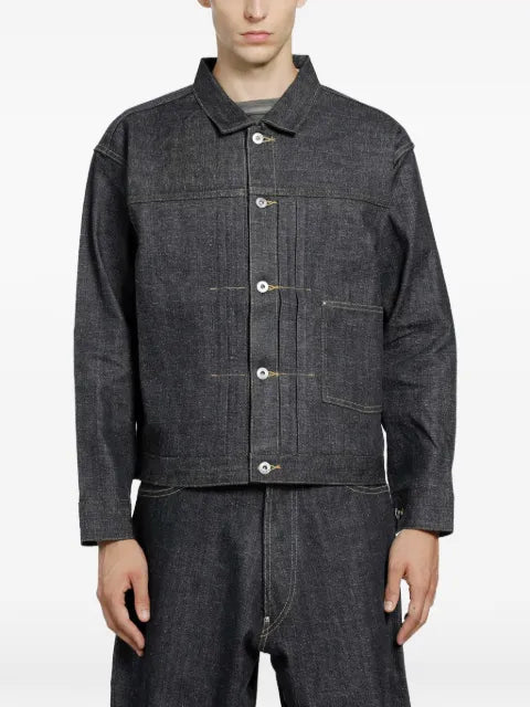 TAIGA TAKAHASHI Lot.703 pleated denim jacket