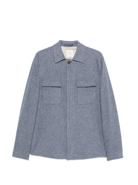 Eleventy button-fastening flap-pocket shirt jacket