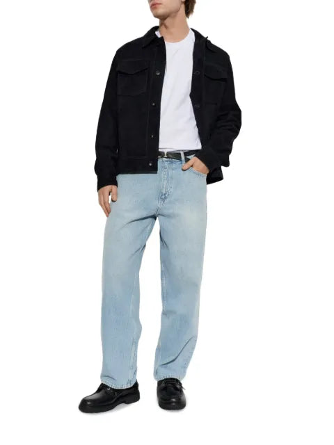 rag & bone RB suede flap-pocket jacket