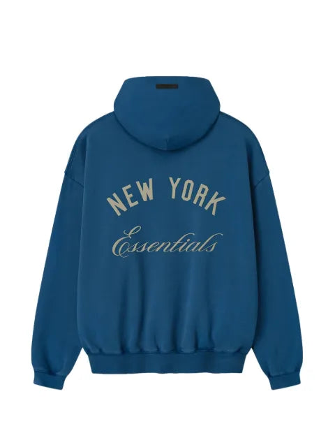 FEAR OF GOD ESSENTIALS x Mets logo-print hoodie