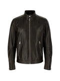 BOSS zip-up leather jacket