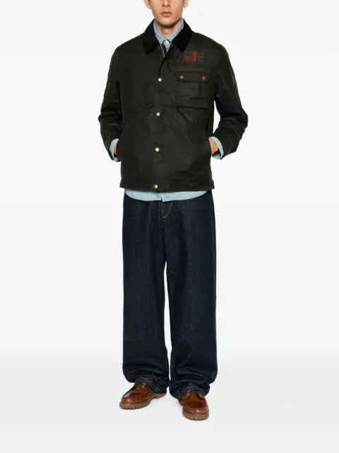 Barbour International Steve McQueen logo-patch padded jacket