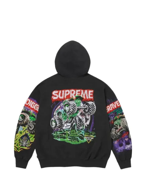 Supreme Monster Jam Grave Digger hoodie