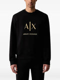 Armani Exchange logo-embroidered sweatshirt